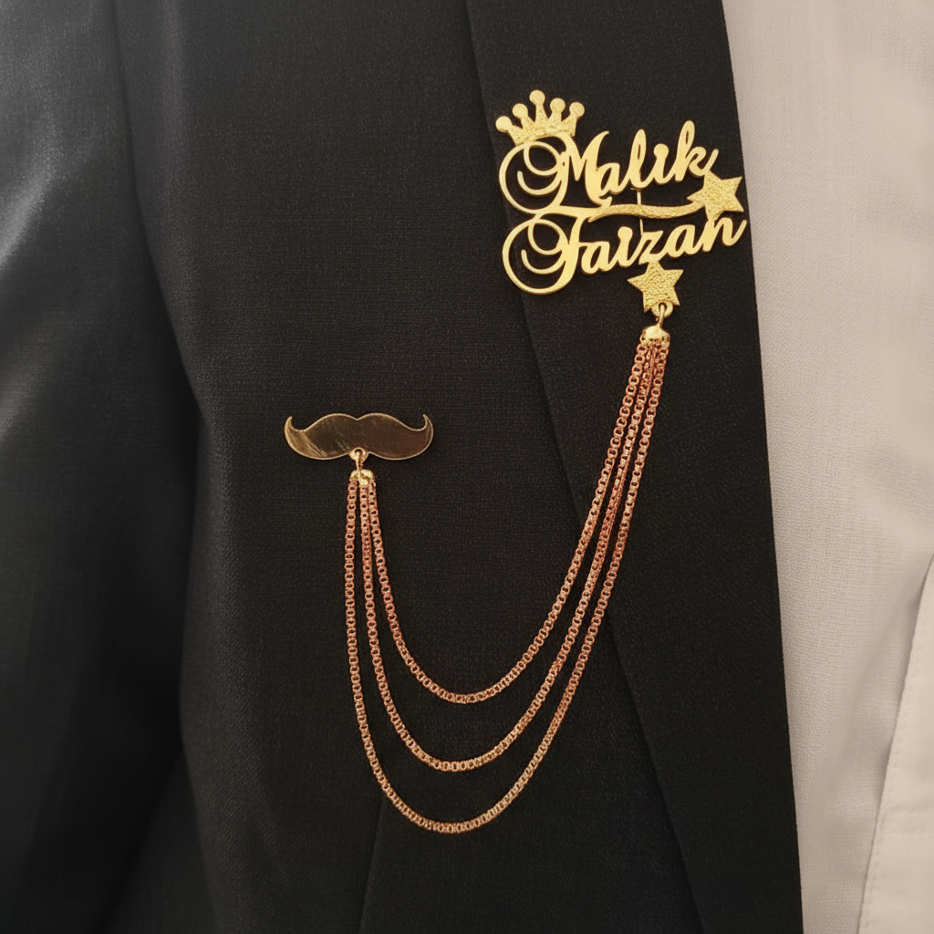 Name Coat Pin/Brooch