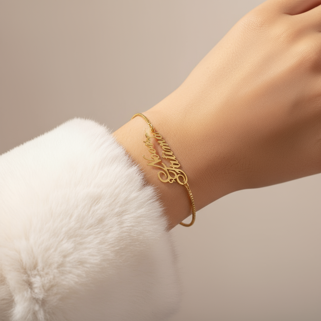 Custom Couple Name Chain Bracelet