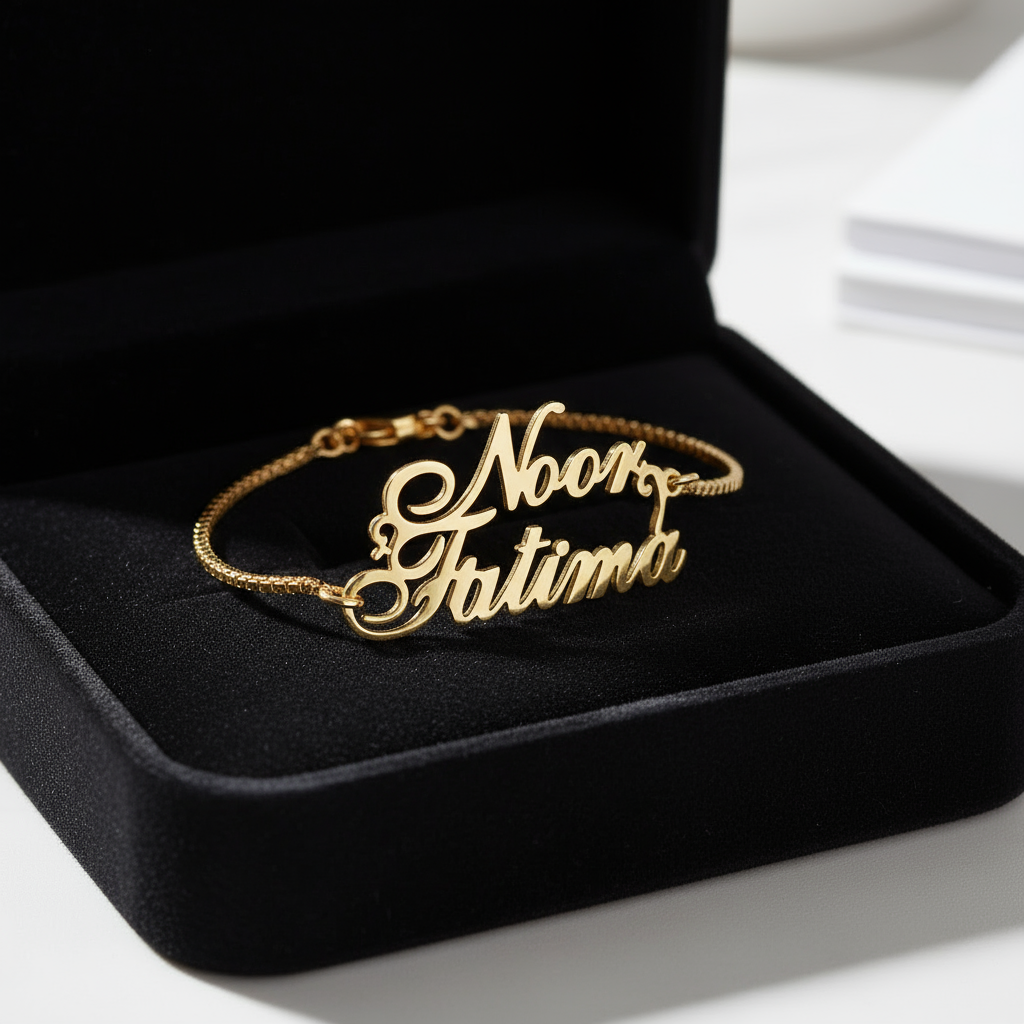 Custom Couple Name Chain Bracelet