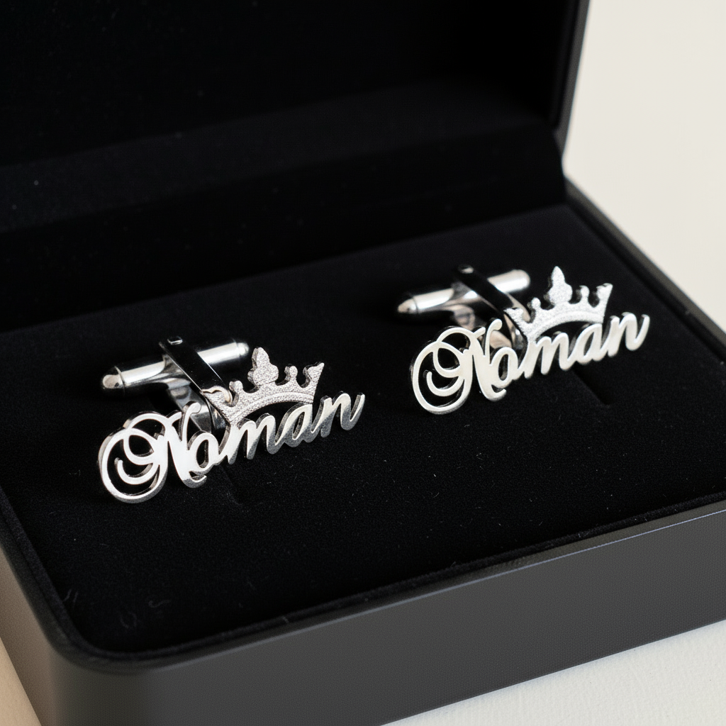 SBCH Cursive Custom Name Cufflinks
