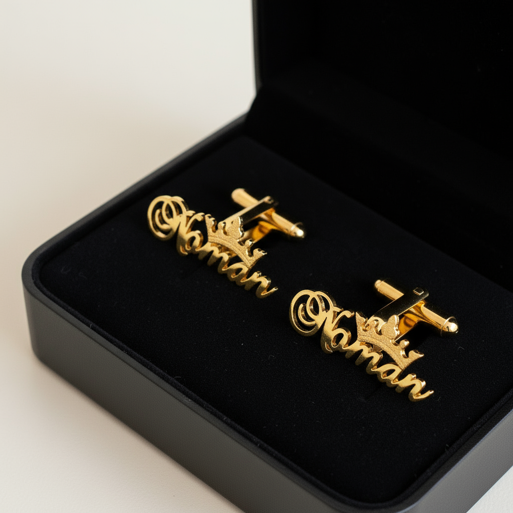 SBCH Cursive Custom Name Cufflinks