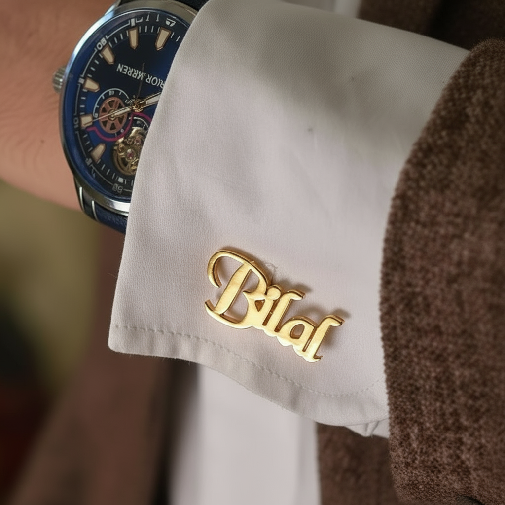 Chancery Custom Name Cufflinks