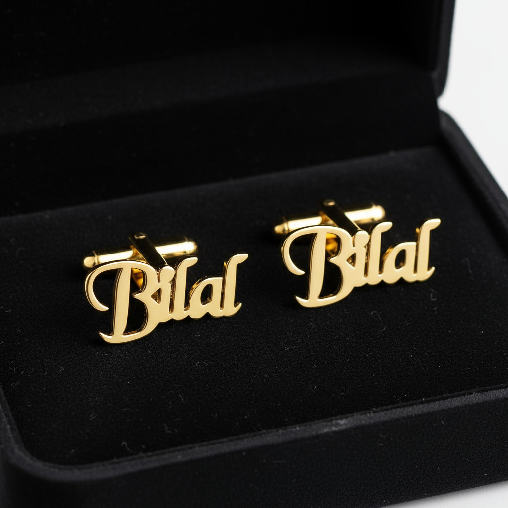 Chancery Custom Name Cufflinks