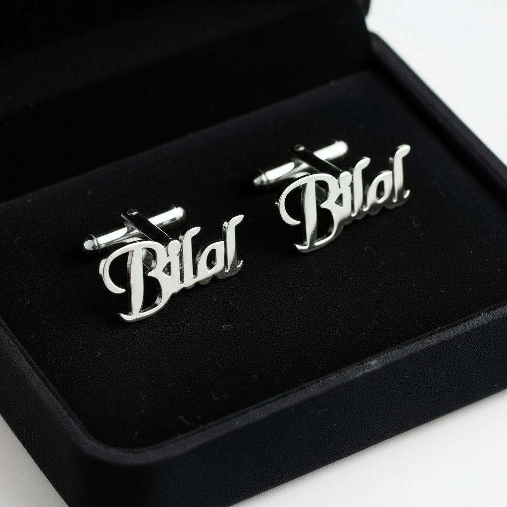 Chancery Custom Name Cufflinks