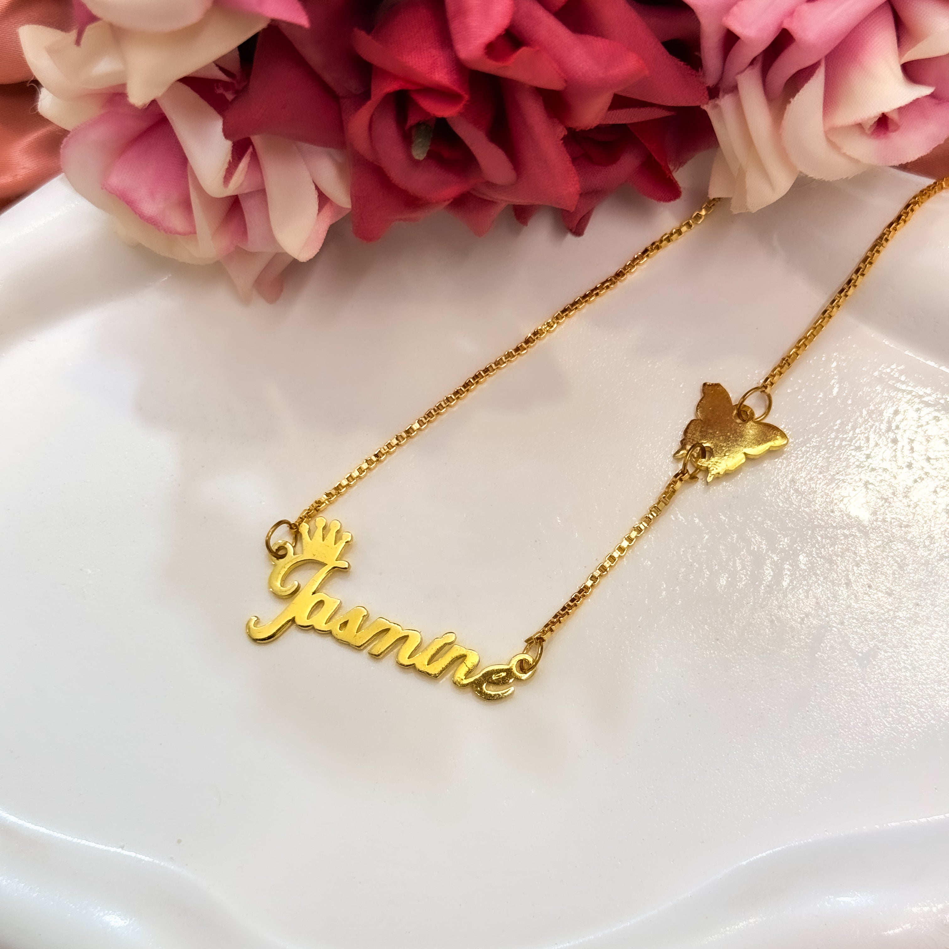 Butterfly Queen Custom Name Necklace