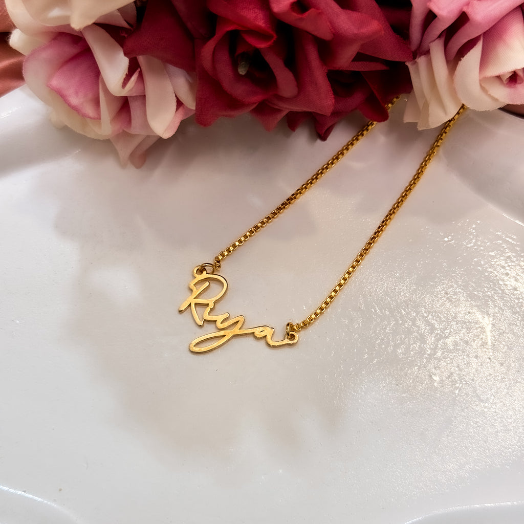 Cursive Script Custom Name Necklace