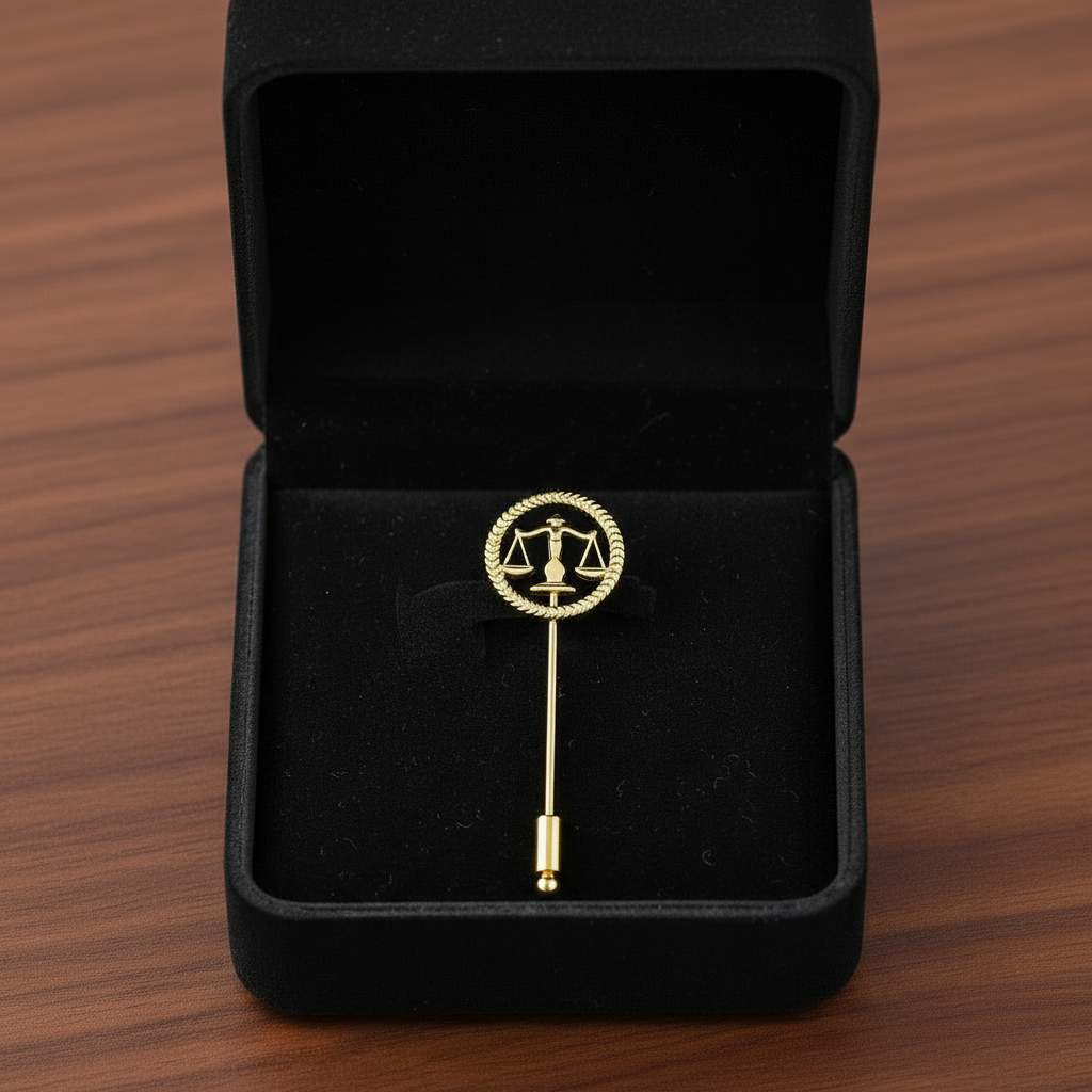Advocate Justice Scale Emblem Lapel Pin