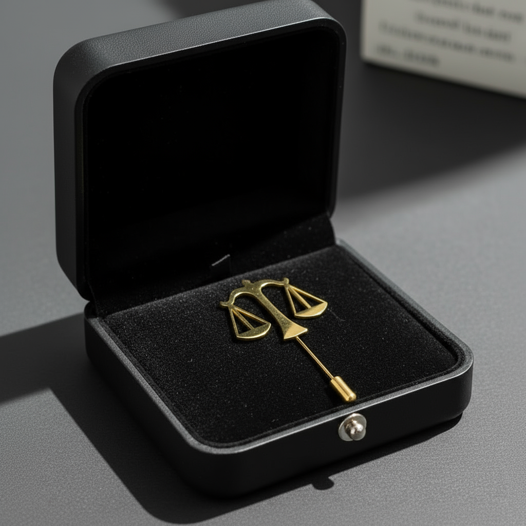 Advocate Justice Scale Lapel Pin