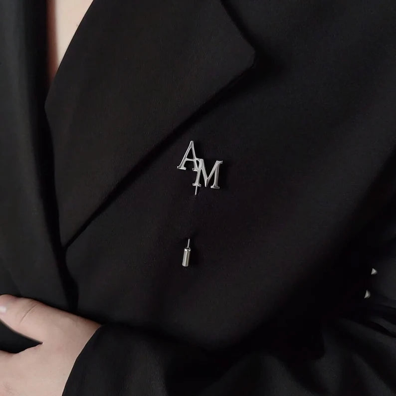 Initial Alphabet Letter Custom Lapel Pin