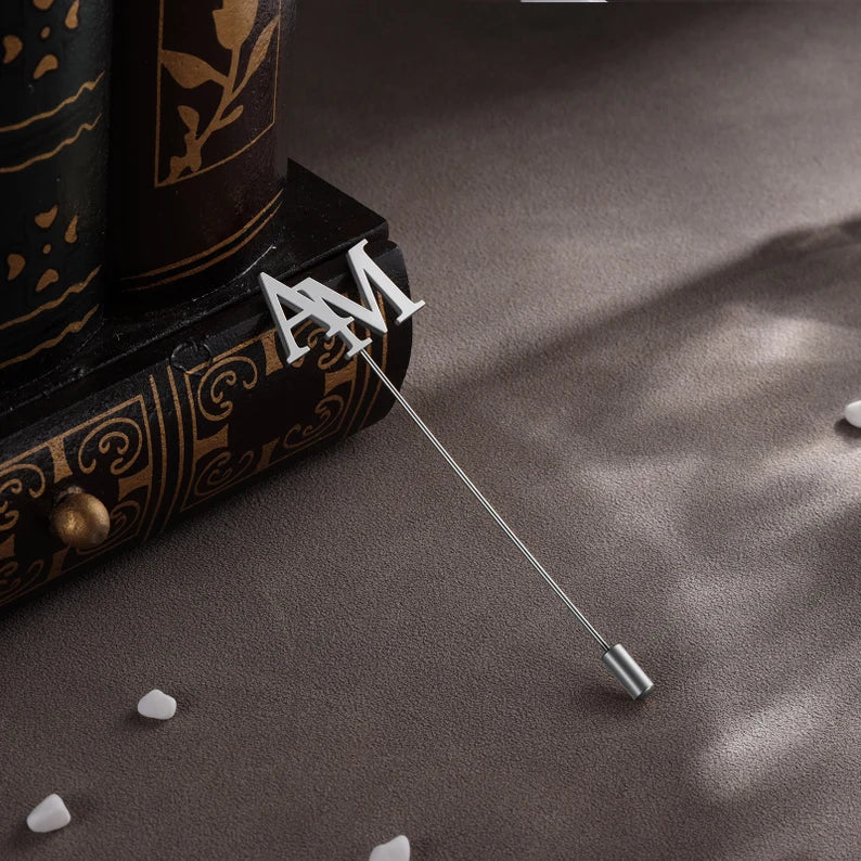 Initial Alphabet Letter Custom Lapel Pin