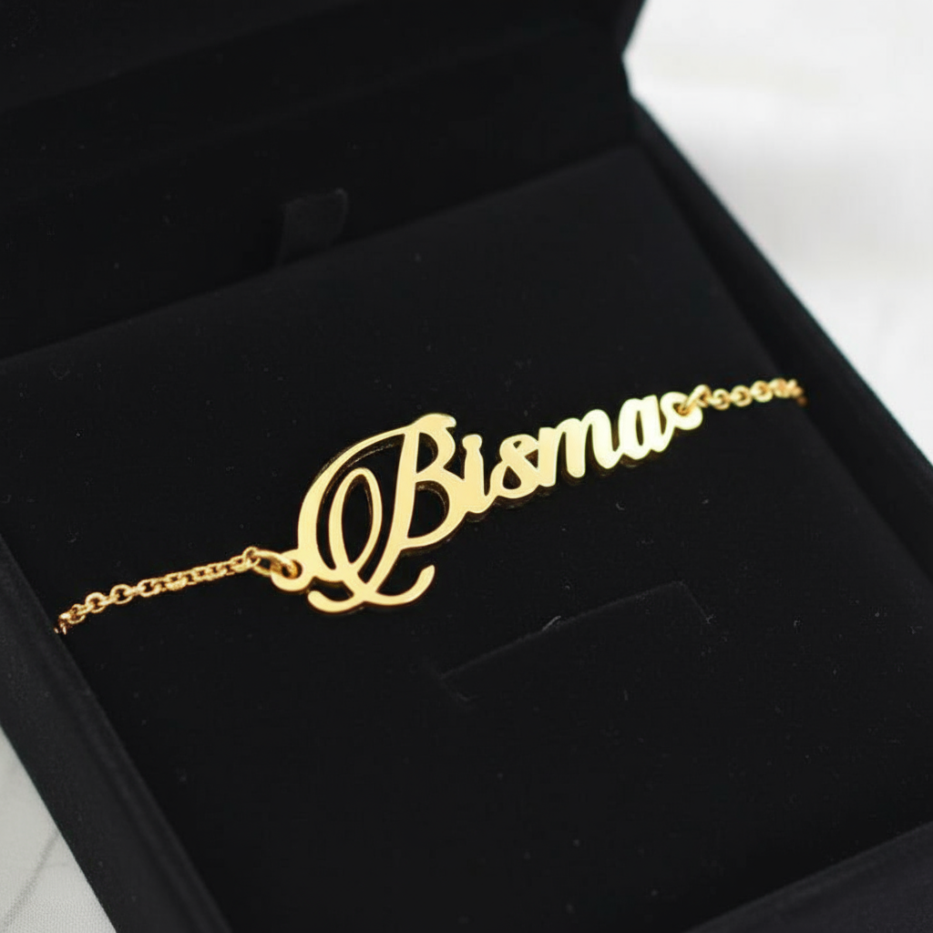 Custom Cursive Script Name Chain Bracelet