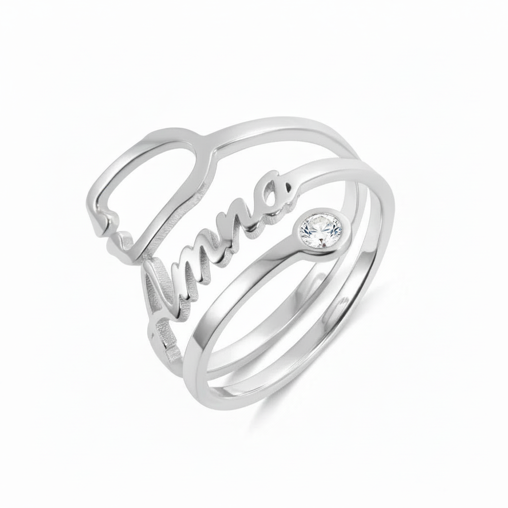 Stethoscope Custom Name Ring for Doctors