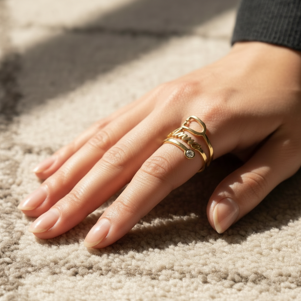 Stethoscope Custom Name Ring for Doctors